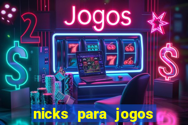 nicks para jogos de tiro